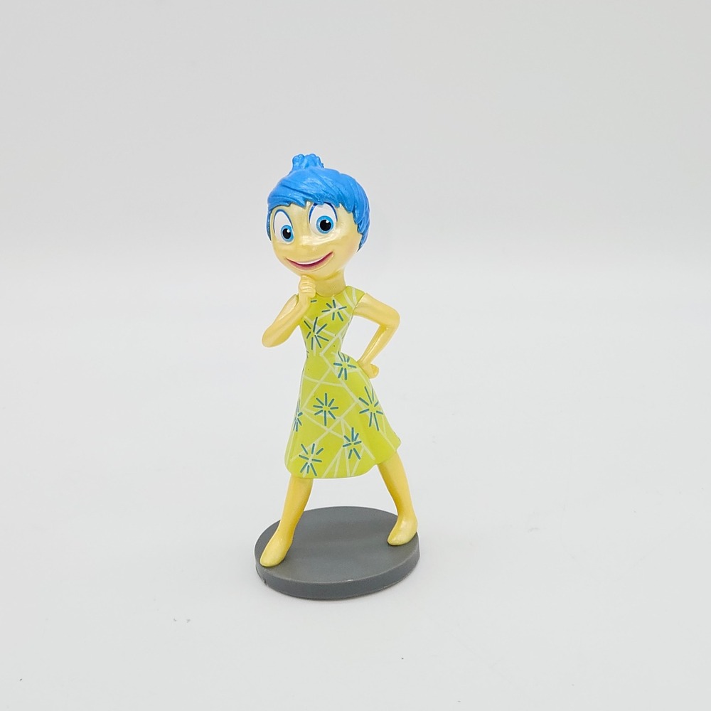 Disney Figurine Unisex 4in Yellow Inside Out Joy Pixar Collectible Figure